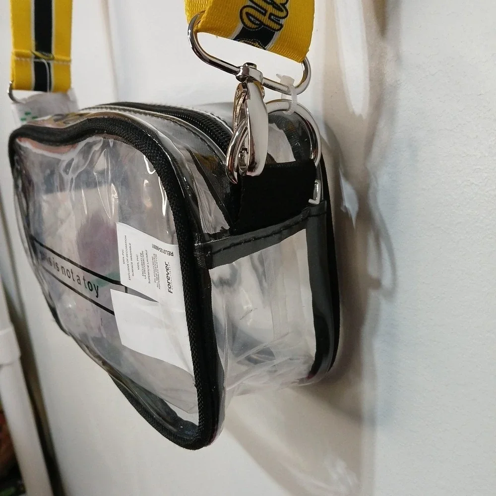 FOCO Iowa Hawkeyes Clear Crossbody Bag Embroidered Logo Stadium Compliant NWT!